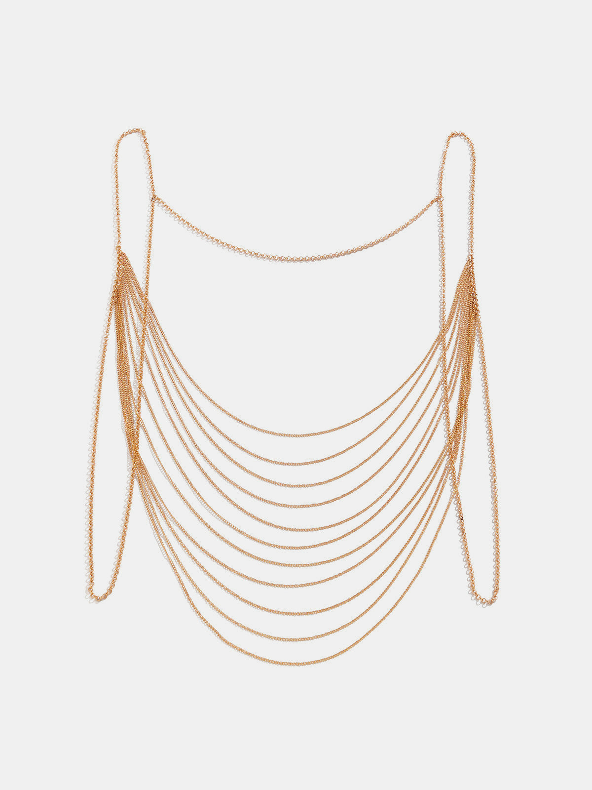 Multi Layer Draped Back Body Chain