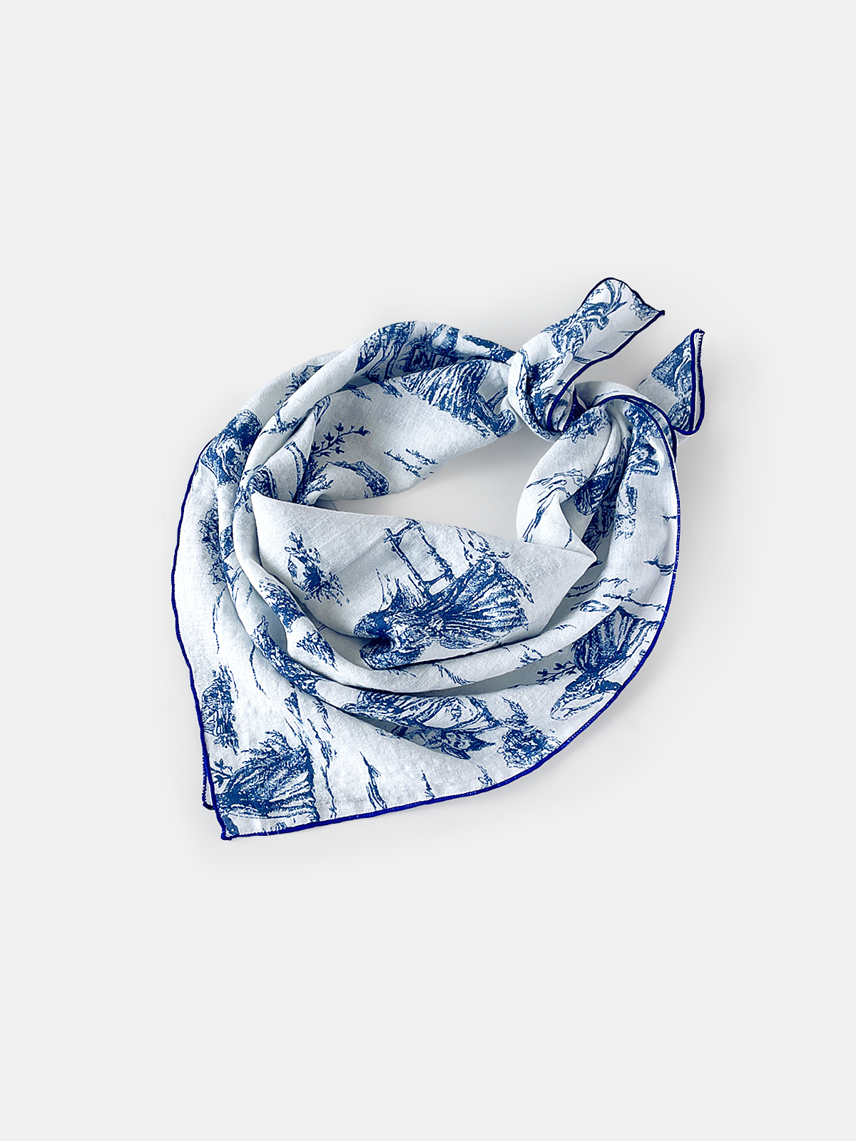 Foulard bandana en coton imprimé toile