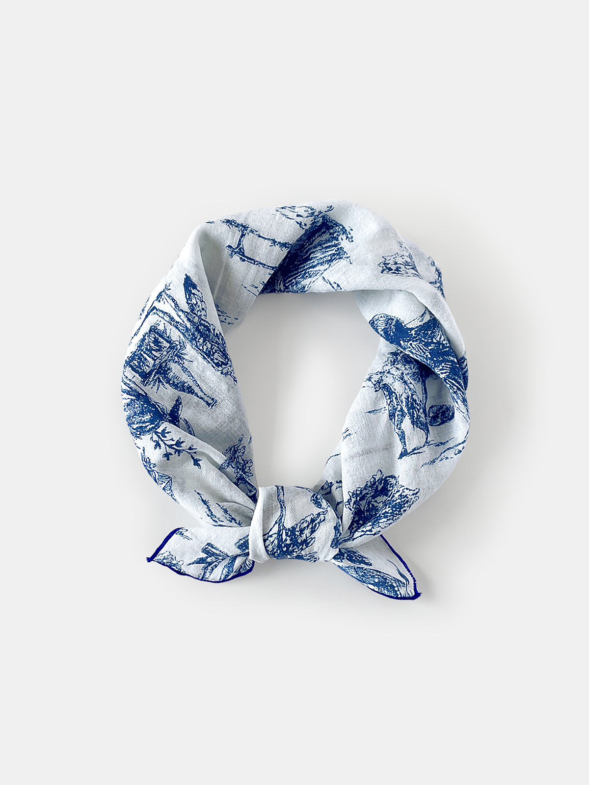 Foulard bandana en coton imprimé toile