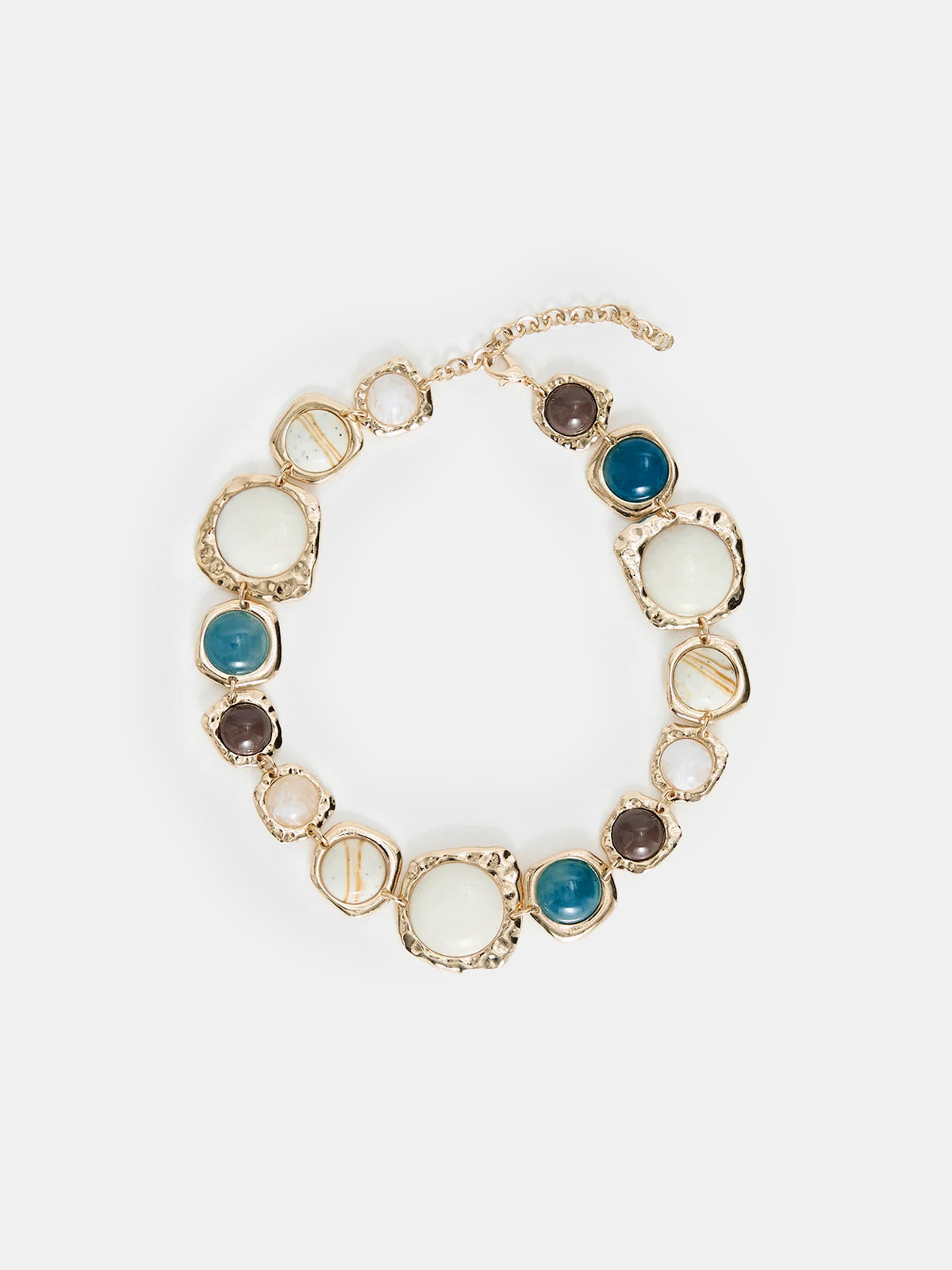 Multi Stone Statement Necklace