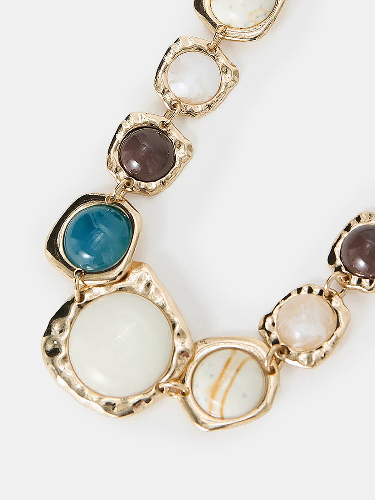 Multi Stone Statement Necklace