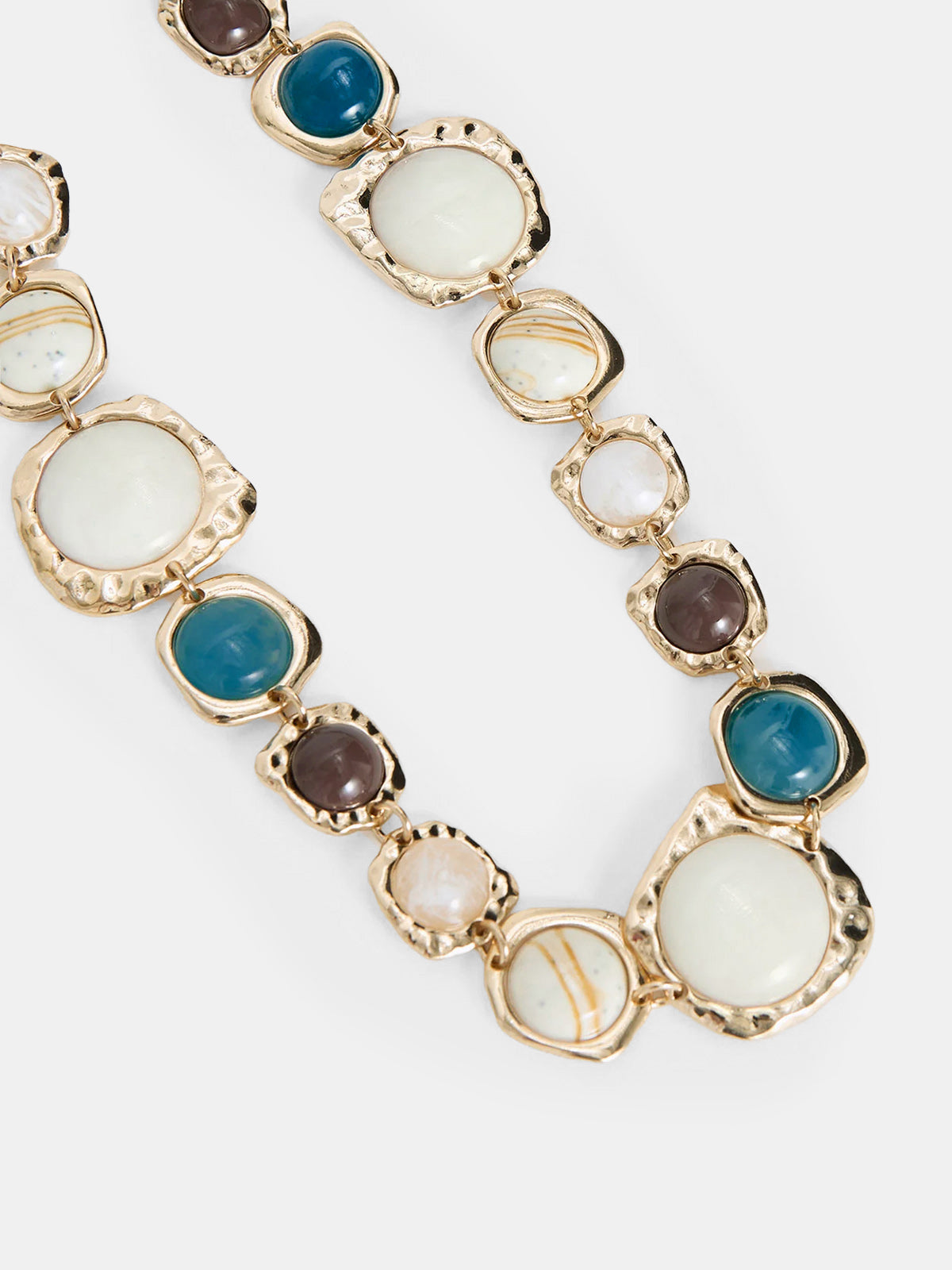 Multi Stone Statement Necklace
