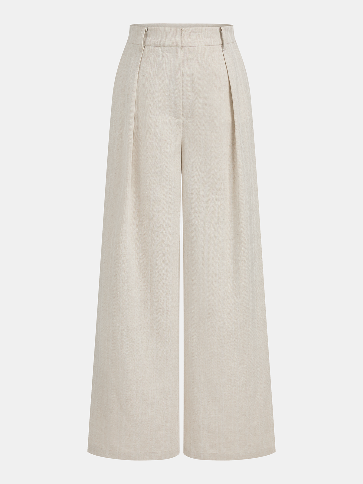 Cotton Linen One Shoulder Belted Top & Pants Set