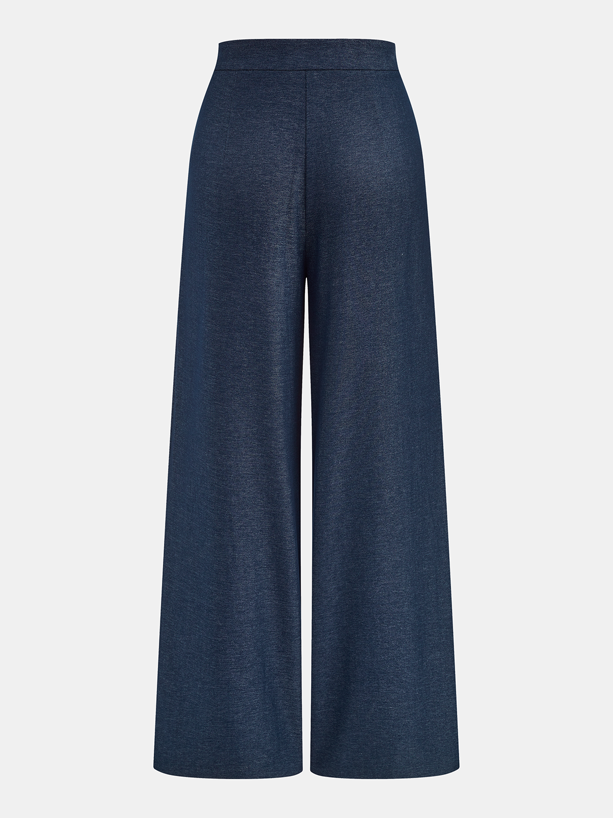 High-Waist Hose mit Bindegürtel und weitem Bein