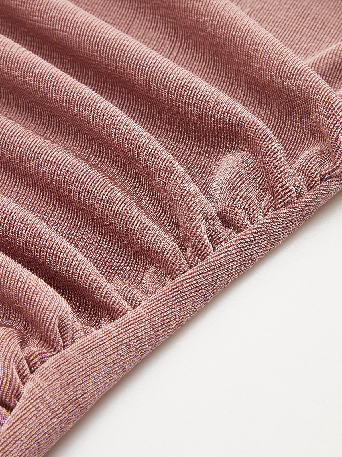 Ruched Mock Neck Fitted Tank Top
