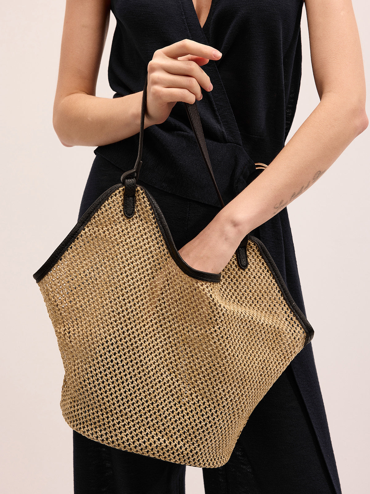 Straw Woven Large Capacity Hobo Tote Bag