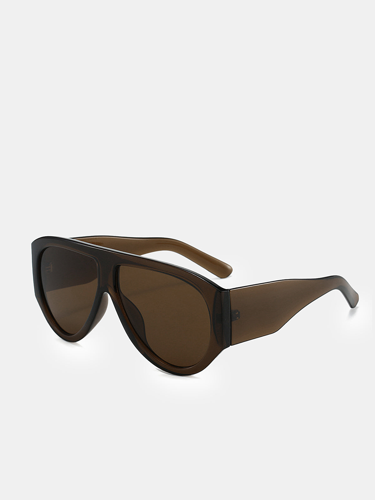 Trendy Oversized Shield Sunglasses