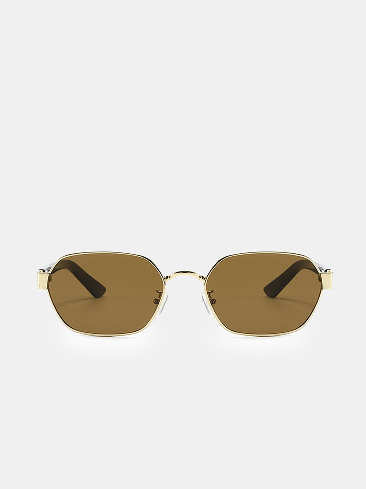 Vintage Rectangular Metal Sunglasses