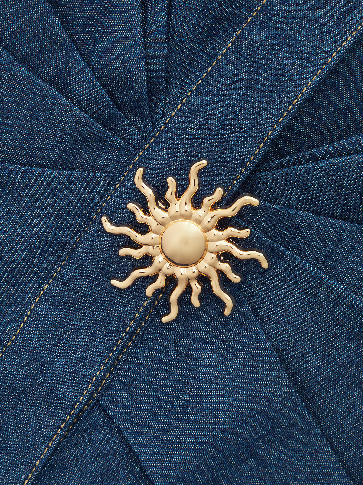 Set aus Neckholder-Weste und Shorts aus Baumwollmischgewebe