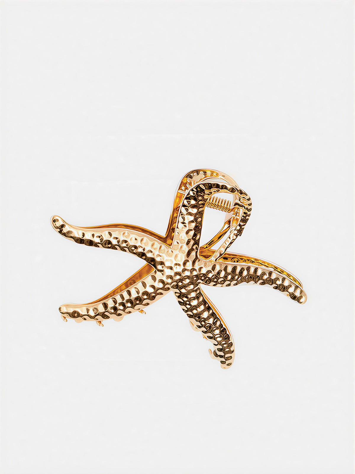 Large Starfish Metal Hair Claw