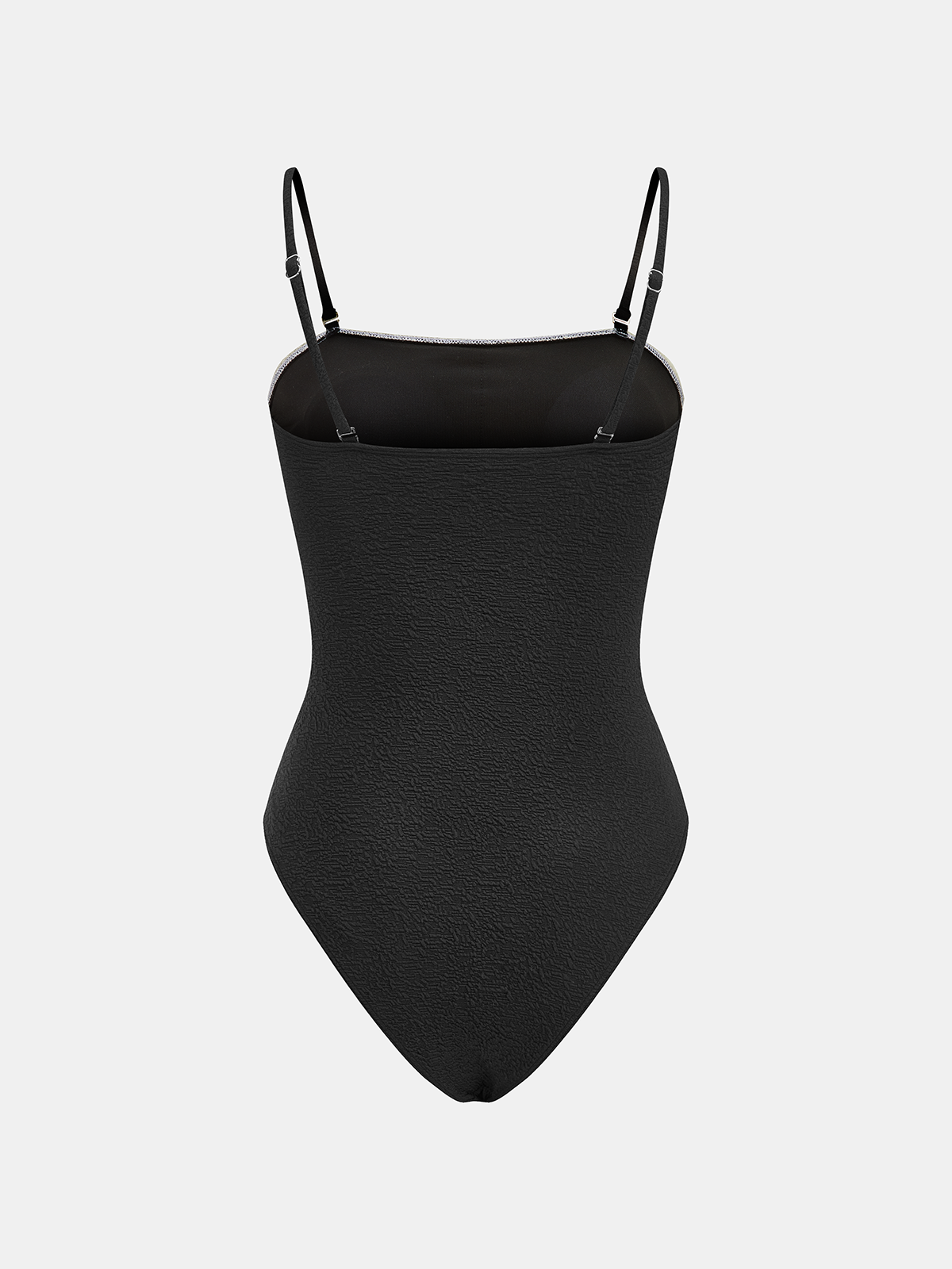 Color Block Textured Cami One Piece Swimsuit