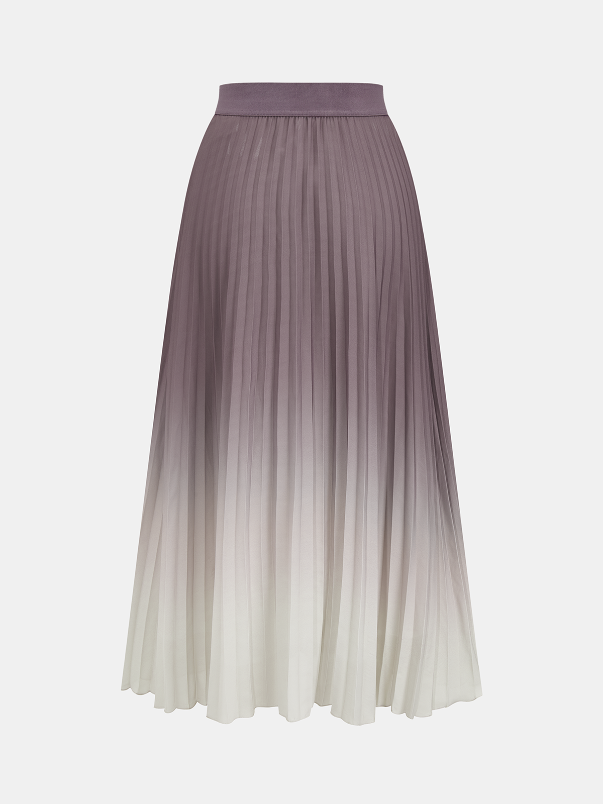 Gradient Pleated Maxi Skirt