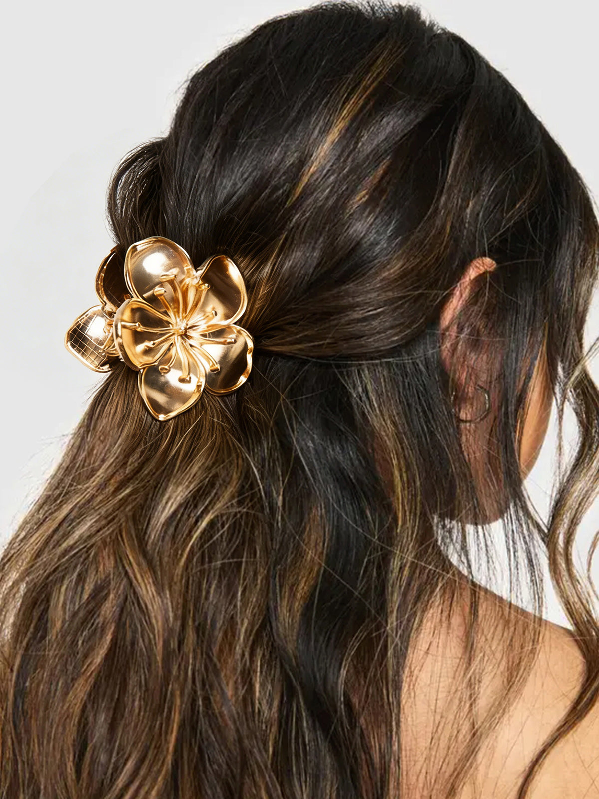 Flower Shaped Hair Claw Clip