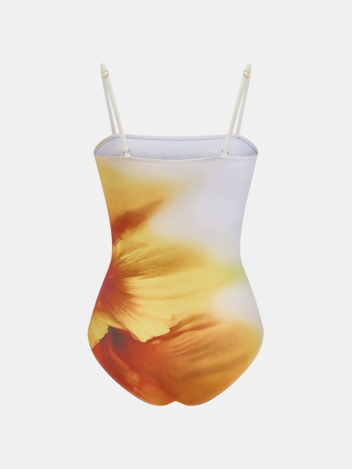 Printed One Piece Swimsuit Sarong Skirt Set