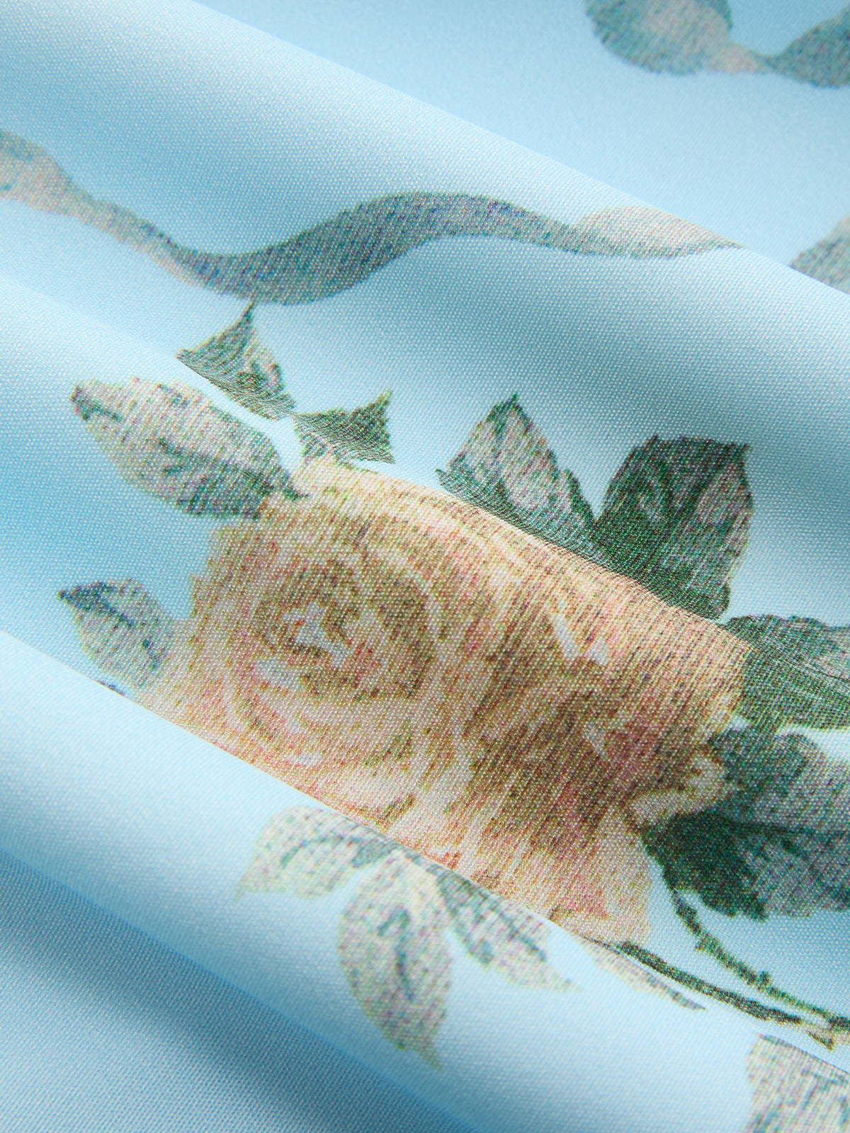 Robe midi à fines bretelles et imprimé floral