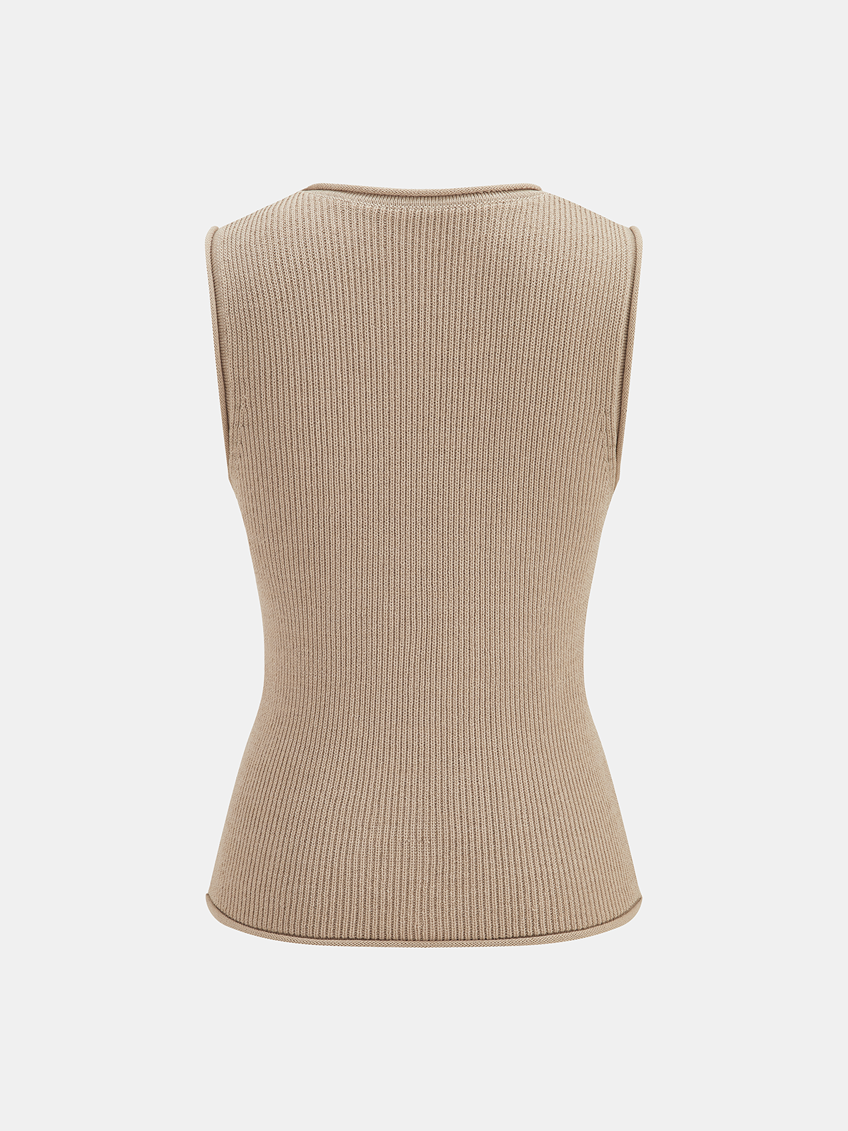 Metal Stud Embellished Knit Vest