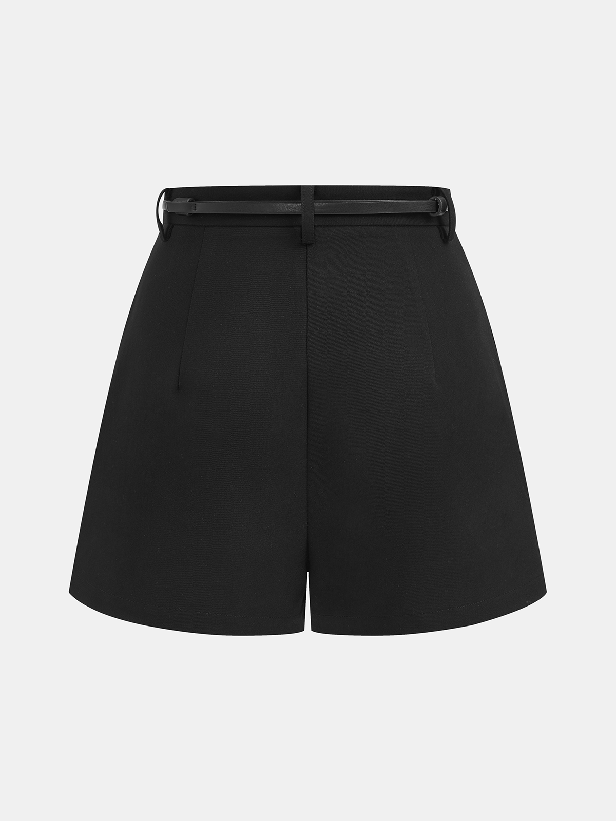 Short décontracté ceinturé taille mi-haute
