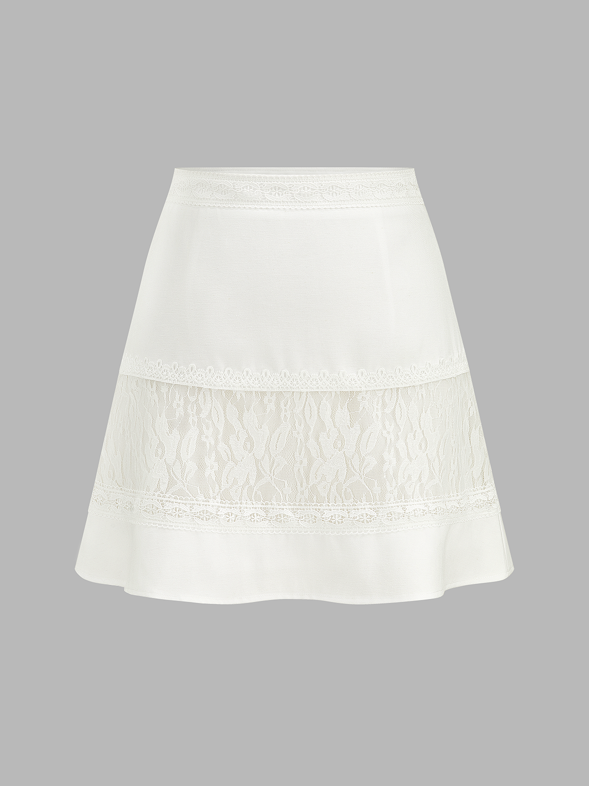 Lace Patchwork Mini Skirt