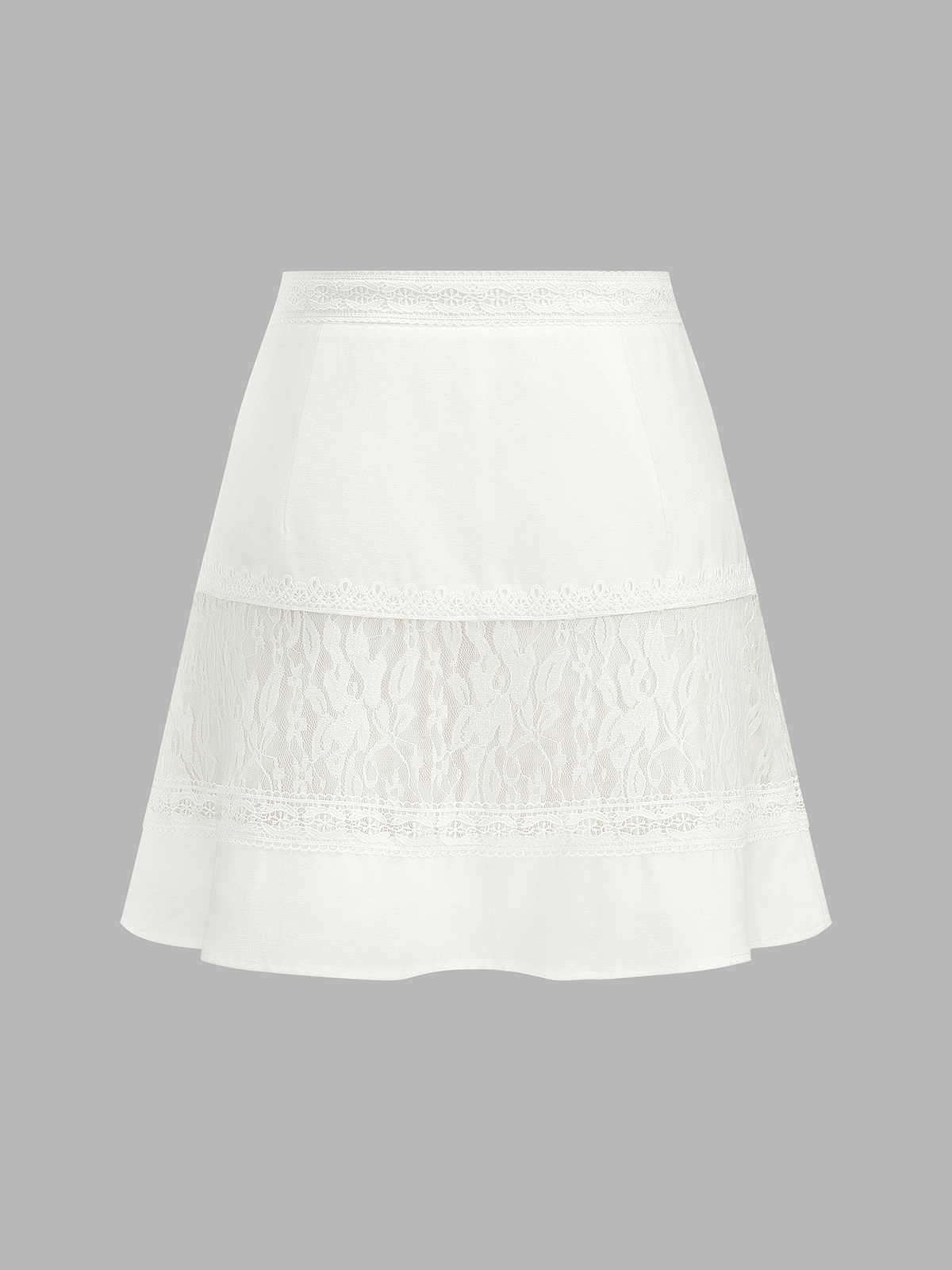 Lace Patchwork Mini Skirt