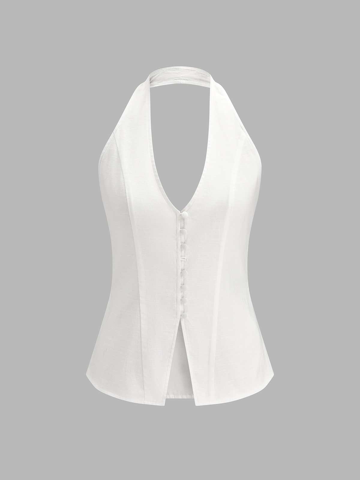 Cotton Linen Halter Top & Mini Skirt Set
