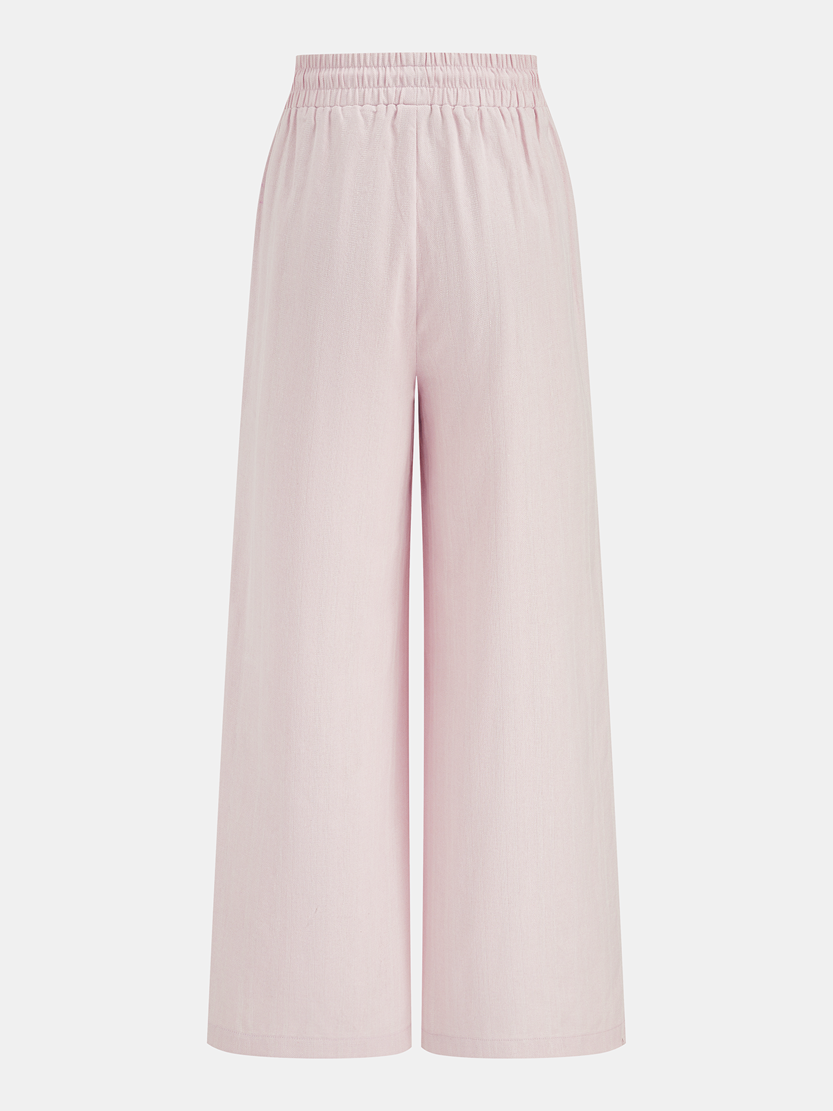 Cotton Linen Striped Split Drawstring Pants