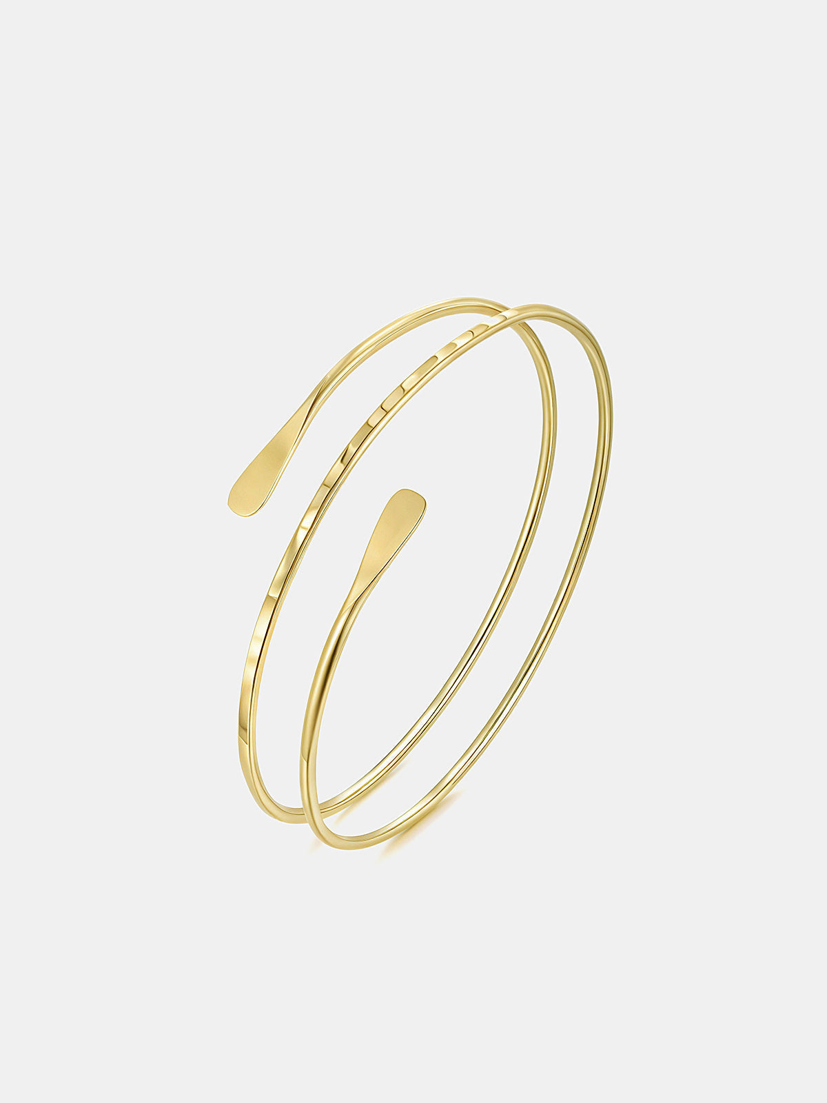 Spiral Hammered Upper Arm Cuff