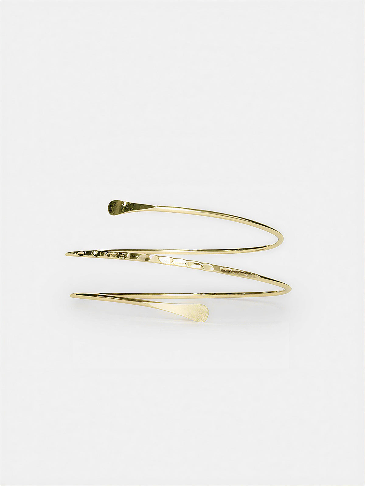 Spiral Hammered Upper Arm Cuff