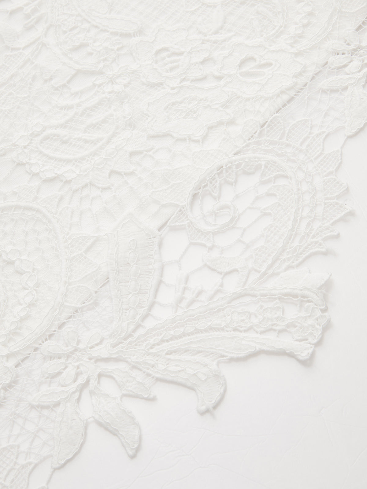 Lace-Back Cotton Short Sleeve Top