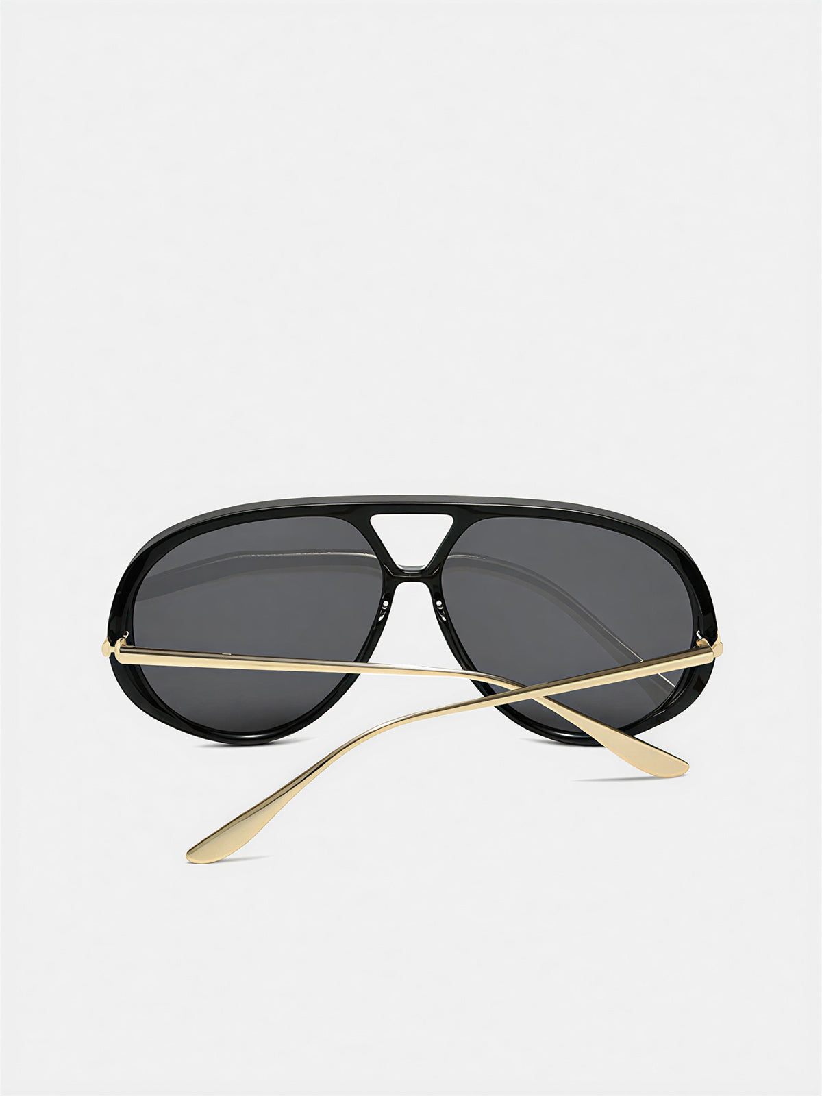 Lunettes de soleil aviateur à branches métalliques