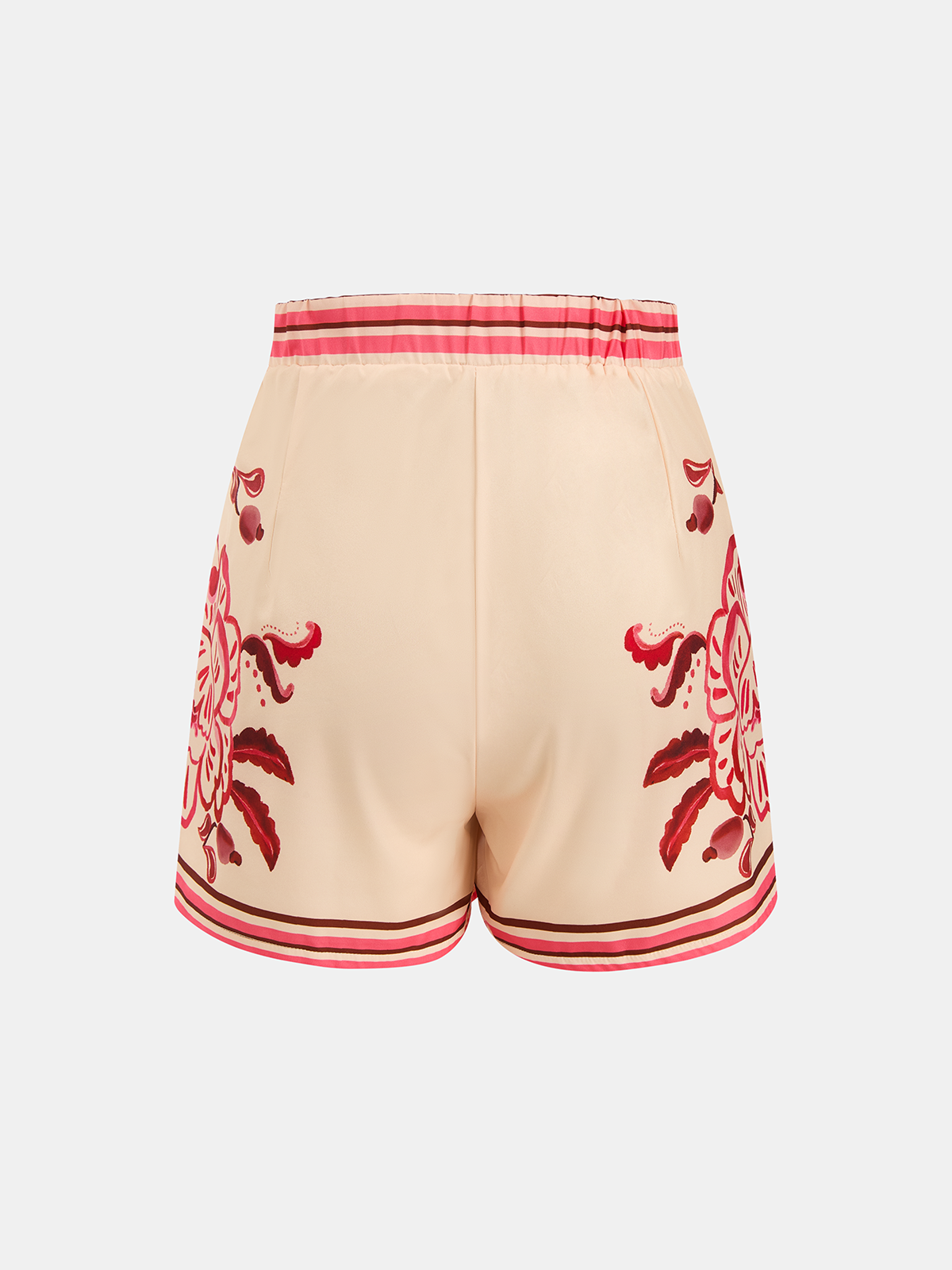 Geblümtes Crop-Top & Skort-Set