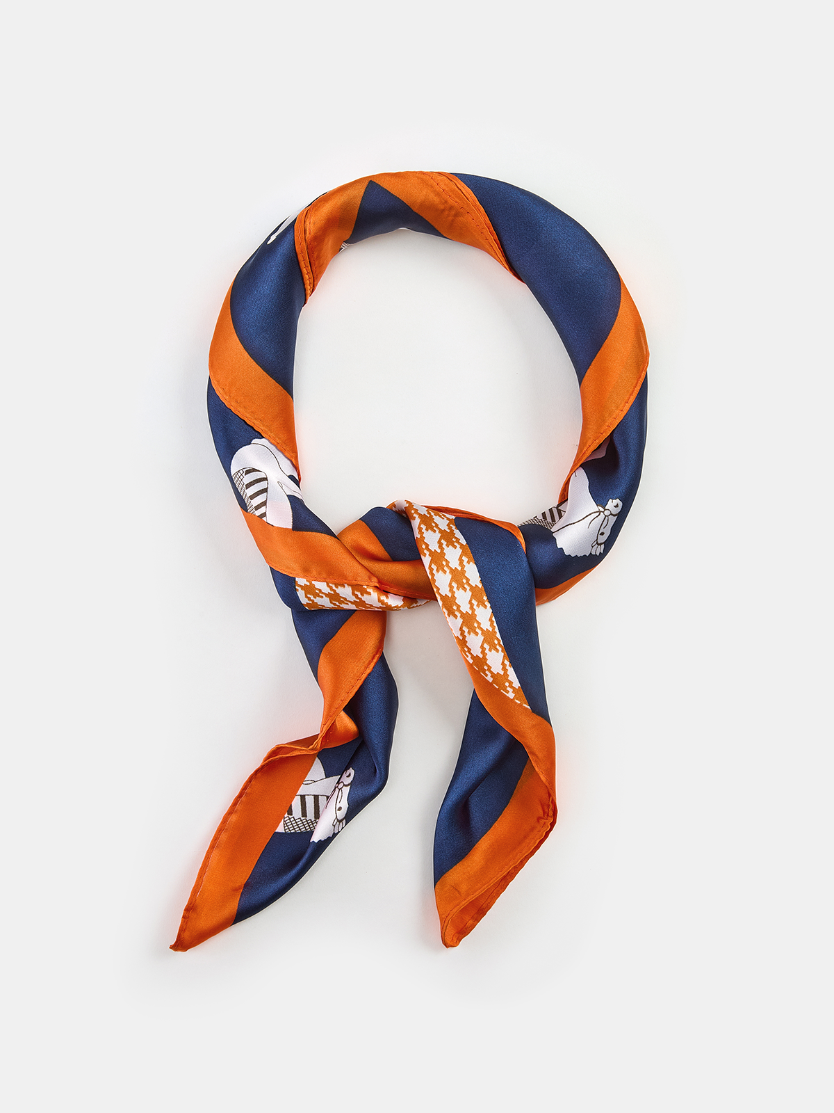 Horse Print Square Scarf