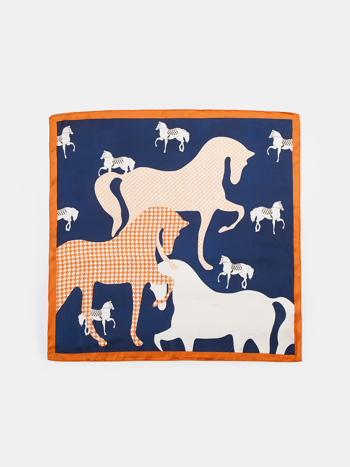 Horse Print Square Scarf