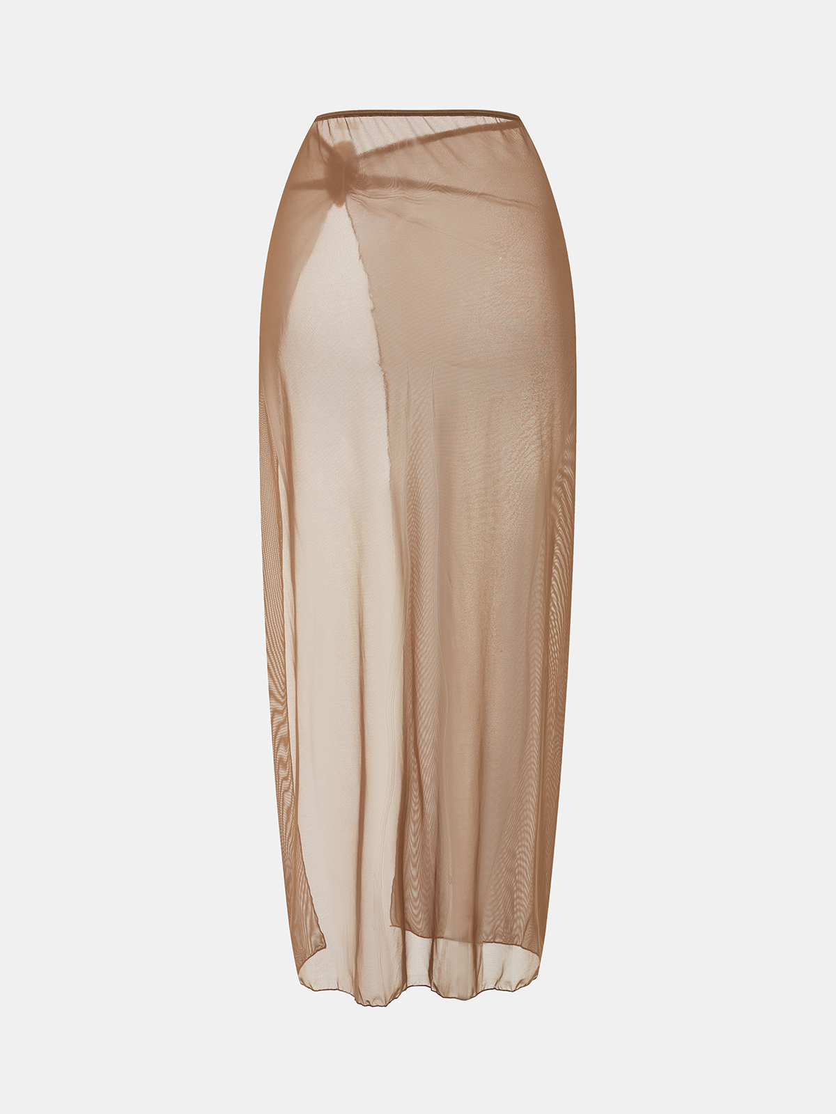 Color Block One-Piece Swimsuit & Cover-Up Skirt Set