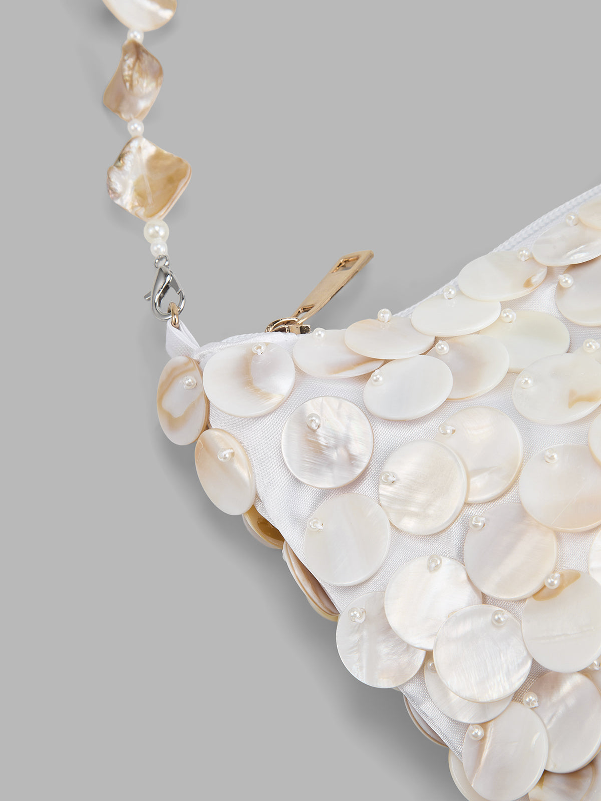 Seashell Embellished Shoulder Bag