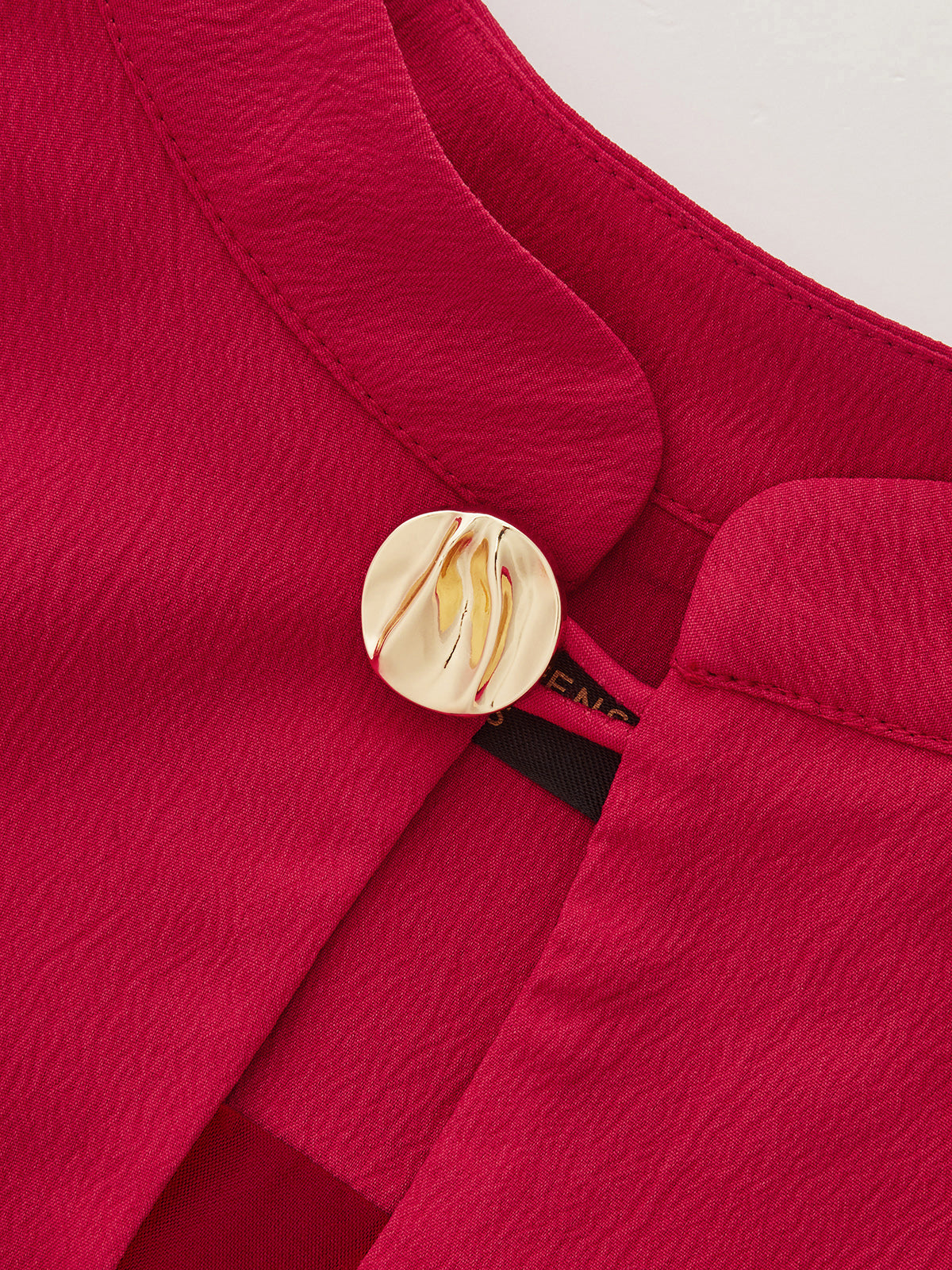 Mandarin Collar Keyhole Bodycon Mini Dress
