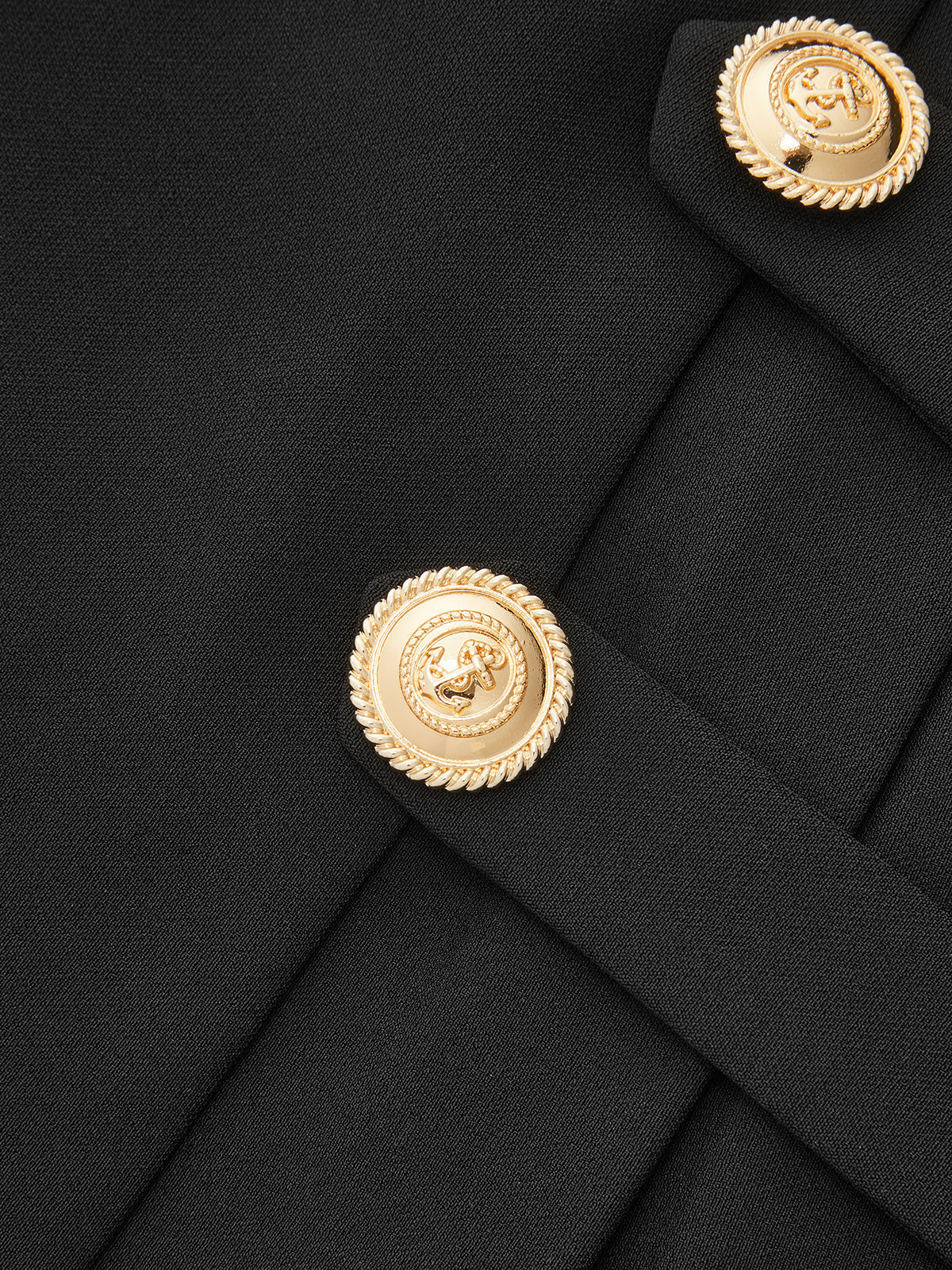 Metal Detail Pleated Mini Skirt