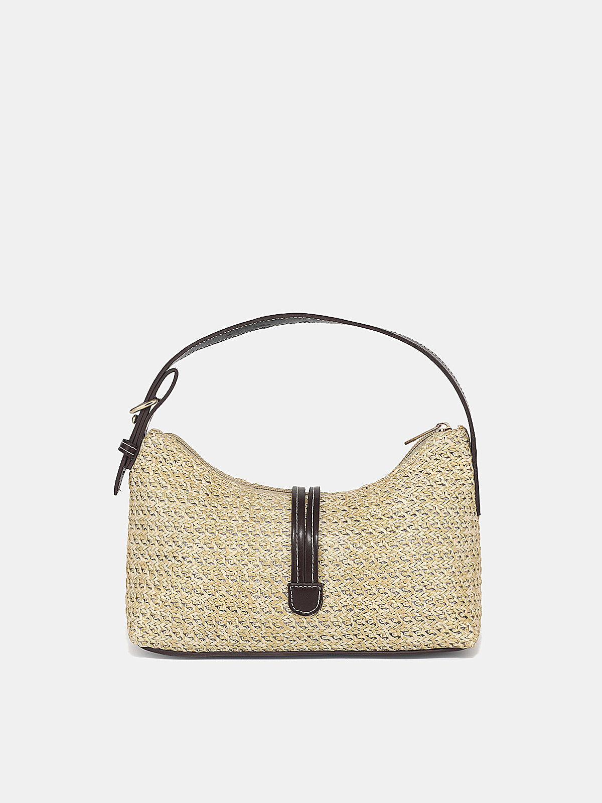 Straw Woven Hobo Handbag