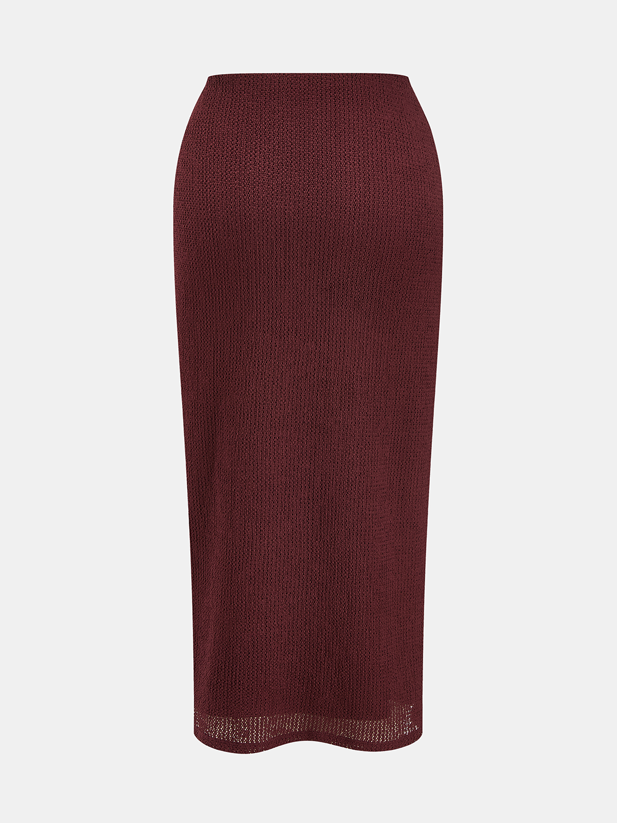 Ensemble haut texturé à une épaule et jupe midi