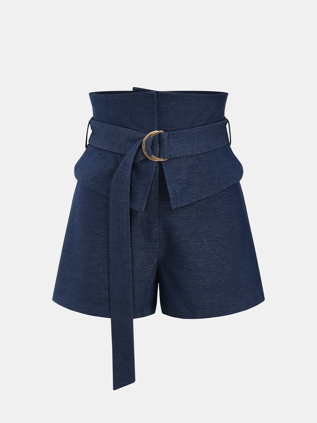 Shorts taille haute ceinturés évasés