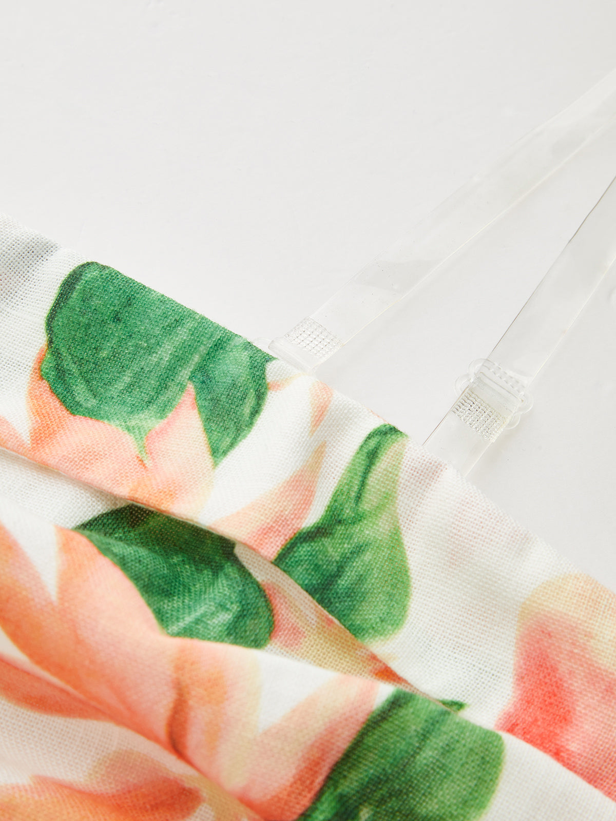 Floral Print Strapless Top & Midi Skirt Set