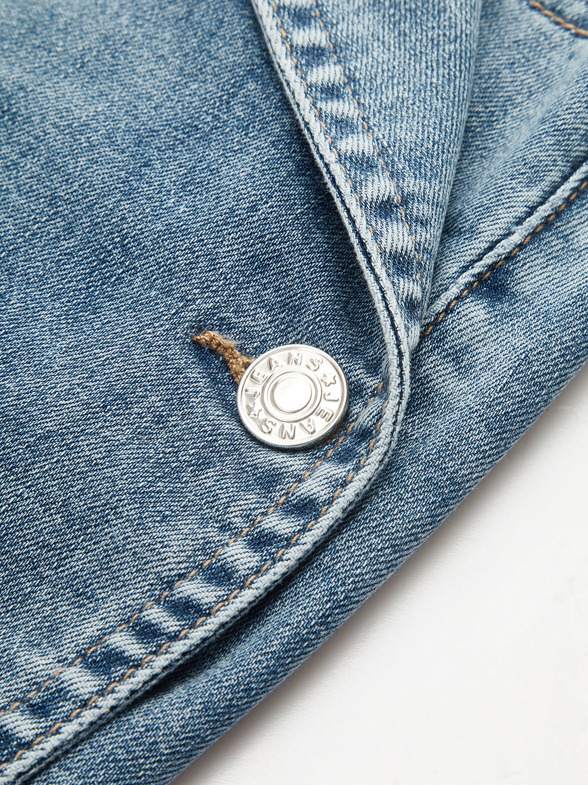 Asymmetrical Overlap Denim Mini Skirt