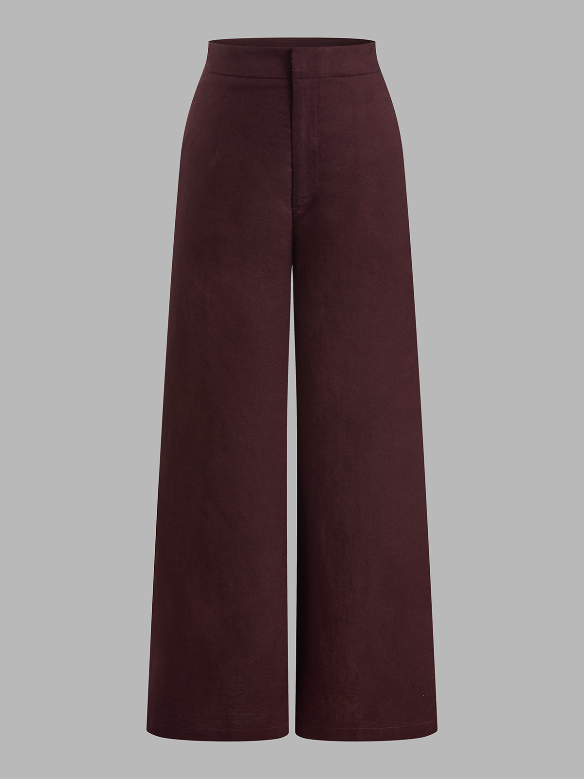 Cotton Linen Contrast Trim Tube Top & Pants Set