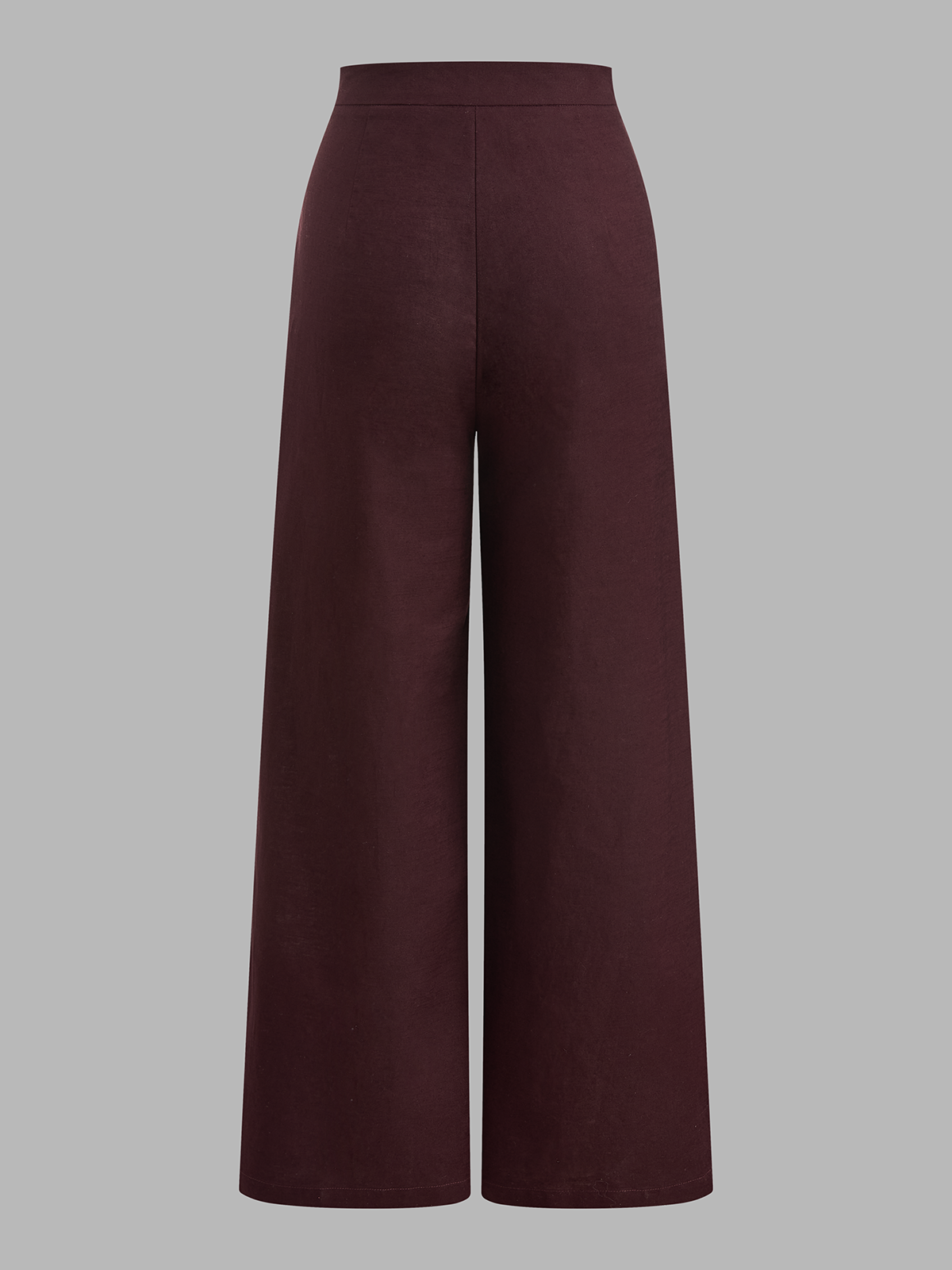 Cotton Linen Contrast Trim Tube Top & Pants Set