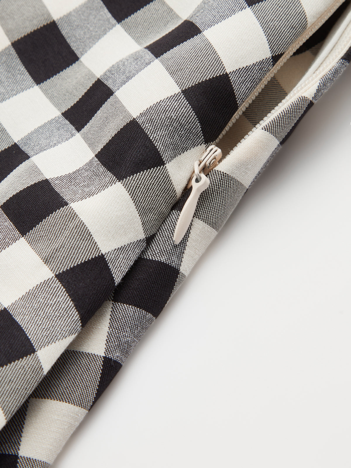 Gingham Halter Cotton Blend Maxi Dress