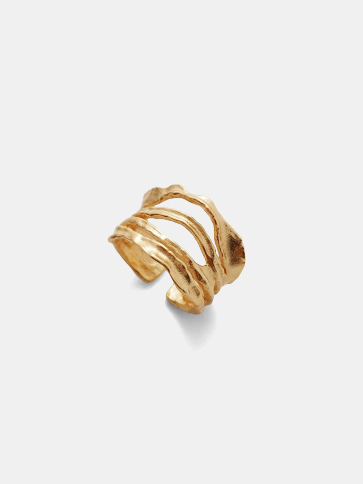 Irregular Multi Band Statement Ring