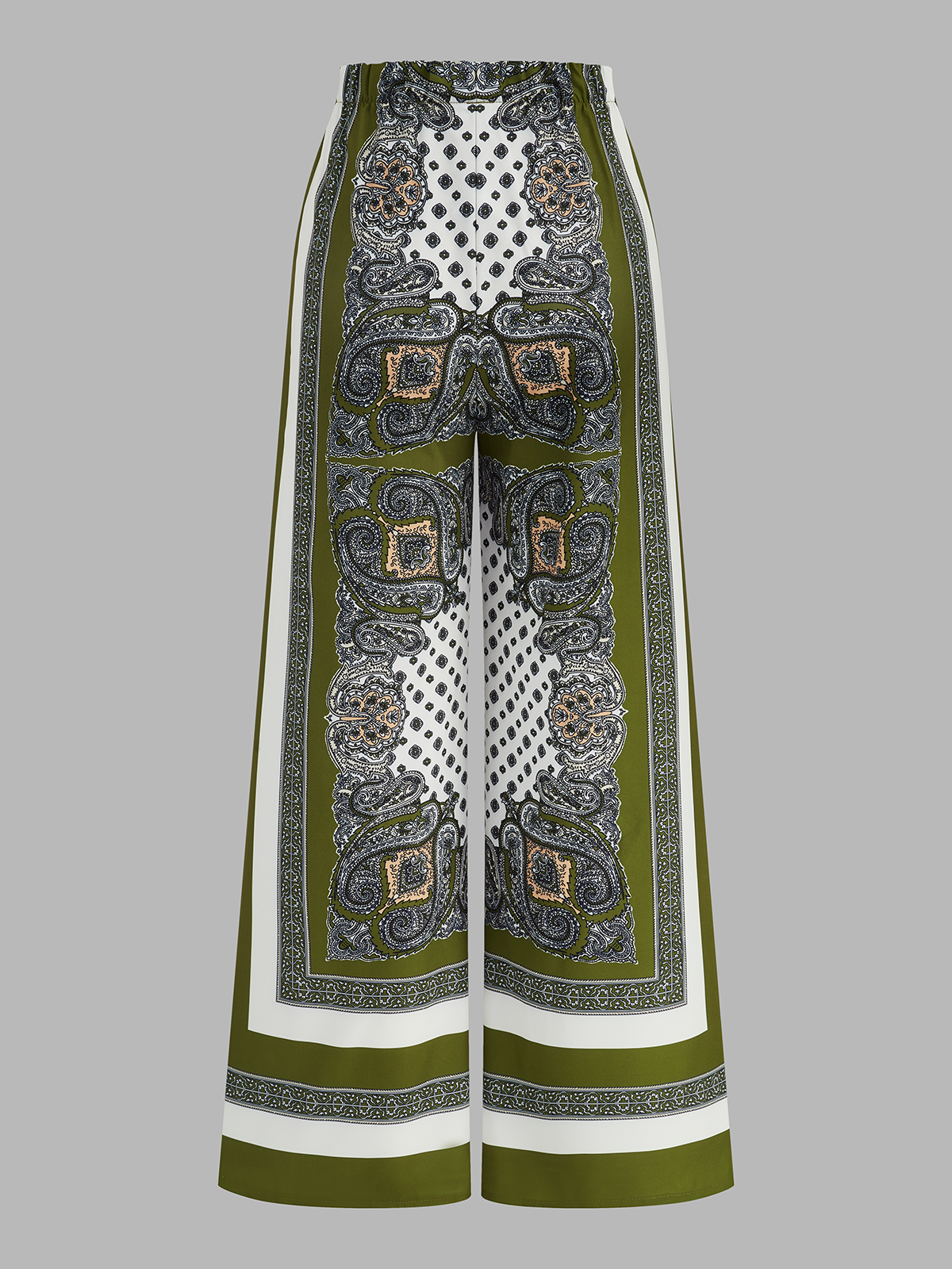 Ensemble caraco et pantalon imprimé cachemire