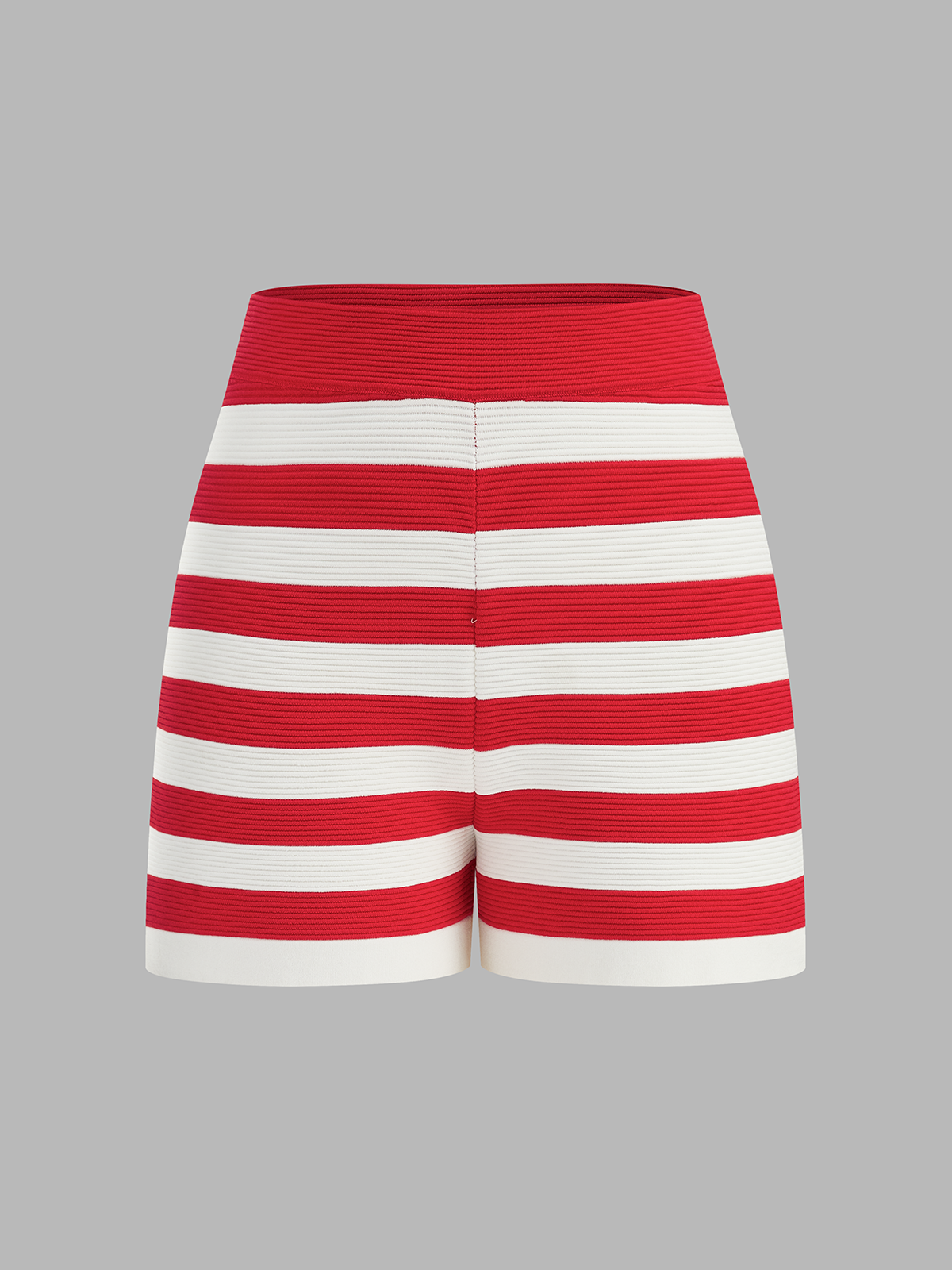 Striped Sleeveless Knit Top & Shorts Set