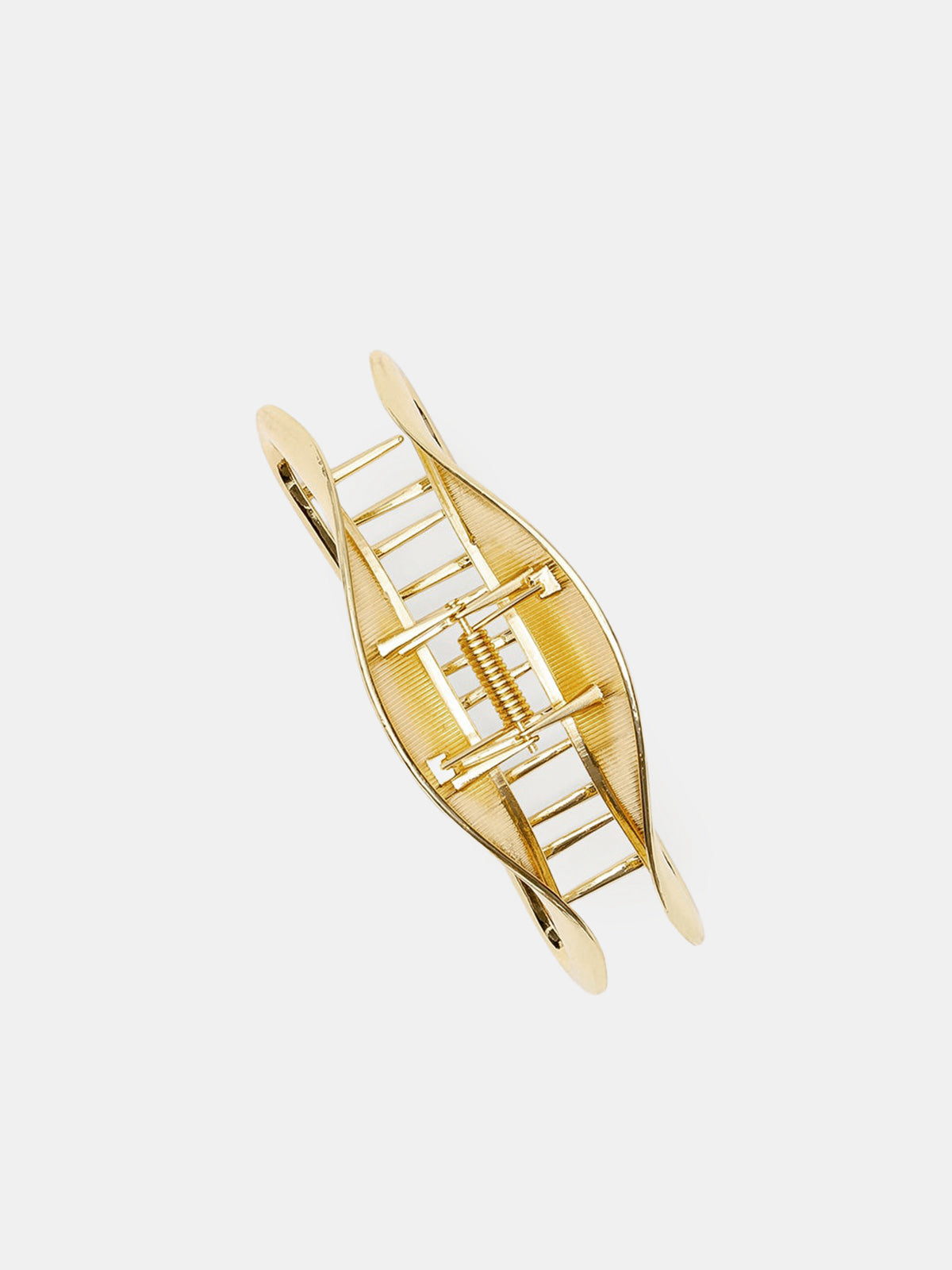 Metal Curved Hollow Out Hair Claw Clip
