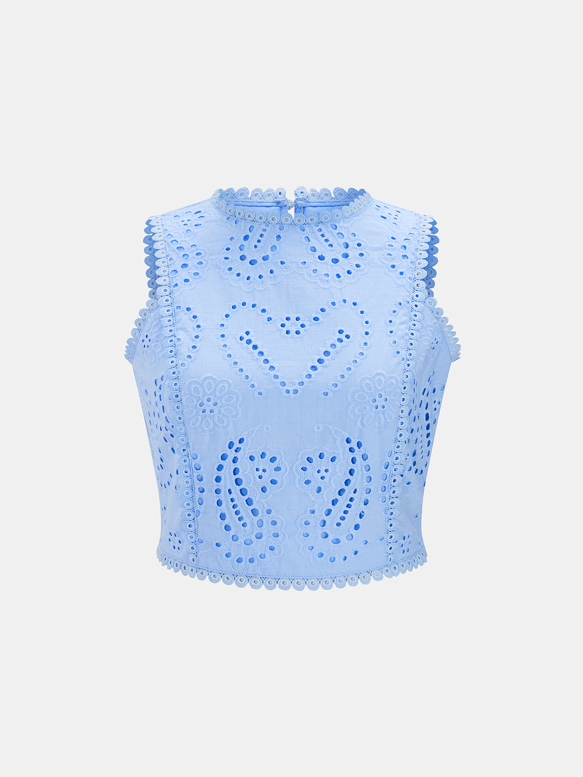 Eyelet Embroidery Top & Maxi Skirt Set