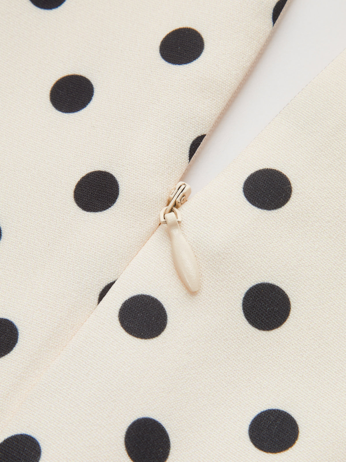 Polka Dot Cut-Out Tie-Neck Mini Dress